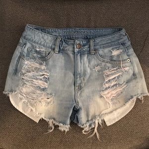 RESERVED. American eagle high rise festival shorts